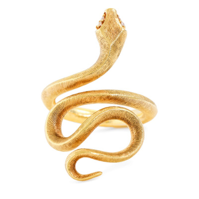 Ole Lynggaard Snakes Ring Medium Size