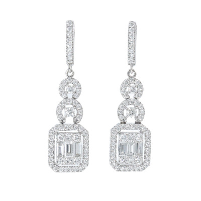 1.88ct Diamond Drop Earrings