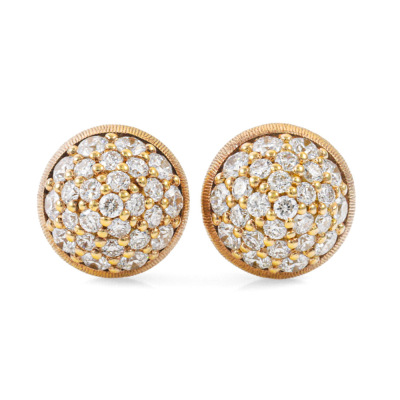 Ole Lynggaard Lotus Diamond Stud Earrings
