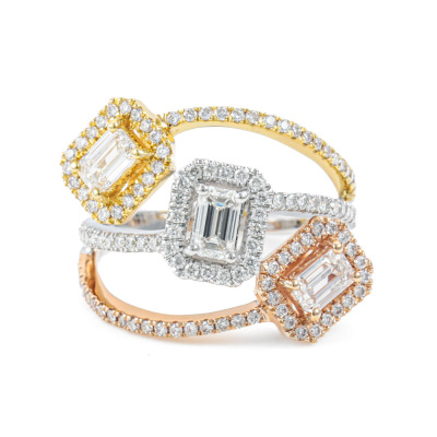 1.65ct Emerald Cut Diamond Dress Ring