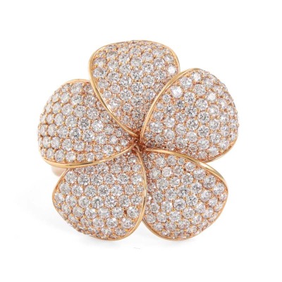 2.61ct Diamond Frangipani flora Ring
