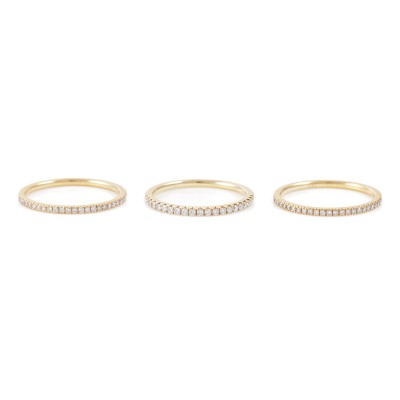 Set of Three Diamond Eternity Ring