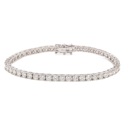 7.35ct Round Diamond Tennis Bracelet