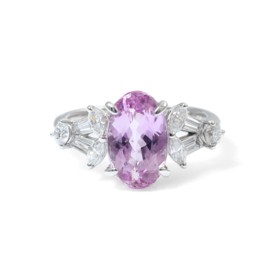 2.87ct Topaz and Diamond Ring