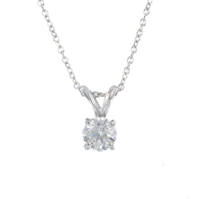 0.70ct Diamond Solitaire Pendant GIA D VS1