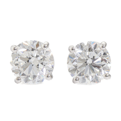 2.00ct Diamond Studs GIA F SI1, F SI2