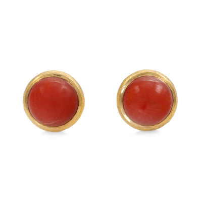 Ole Lynggaard Lotus Coral Earrings