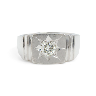 0.34ct Diamond Mes Platinum Ring