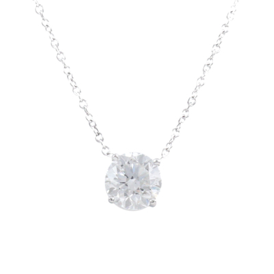 1.00ct Diamond Solitaire Pendant GIA D P1
