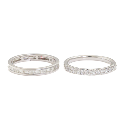 Set of Two Diamond Eternity Rings