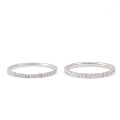 Set of Two Diamond Eternity Ring