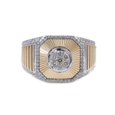 0.77ct Diamond Mens Ring