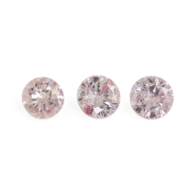 3 Argyle Origin Purplish Pink Diamonds GSL