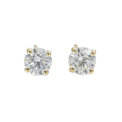 0.80ct Diamond Studs GIA D SI1, E SI1