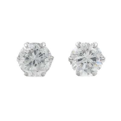 1.55ct Round Diamond Stud Earrings