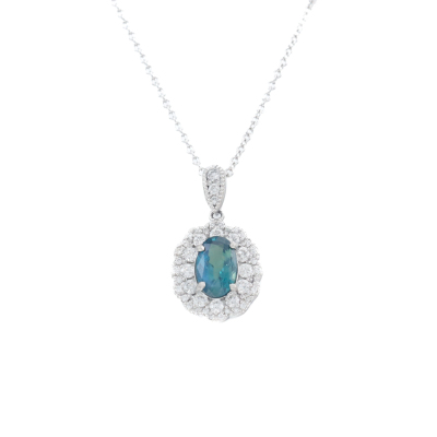 1.34ct Alexandrite and Diamond Pendant