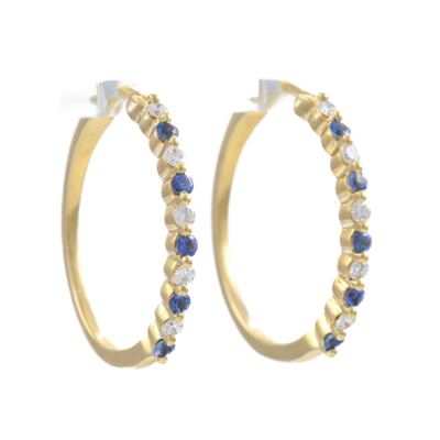 0.36ct Sapphire and Diamond Earrings