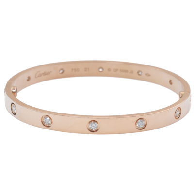 Cartier Love Bracelet, 10 Diamonds