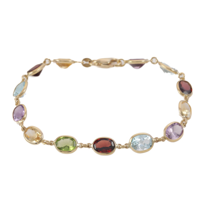 Multi Colour Gemstone Bracelet