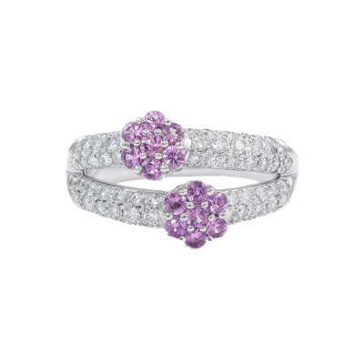 0.62ct Sapphire and Diamond Ring