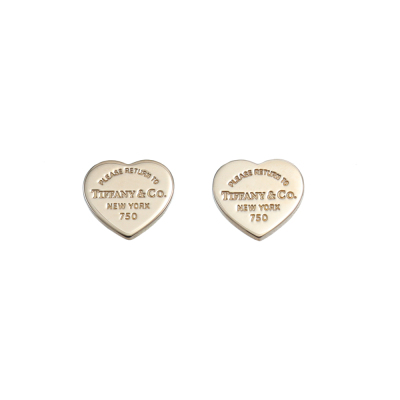 Tiffany & Co Heart Tag Stud Earrings