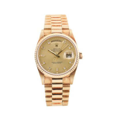 Rolex Day Date 18ct Gold Mens Watch 18238A