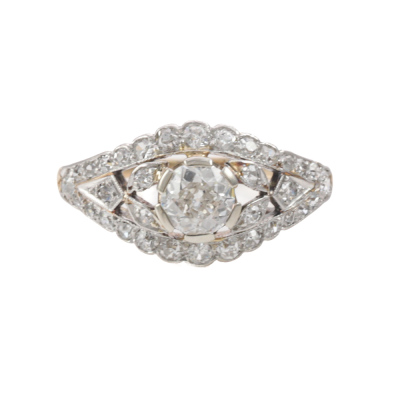 0.90ct Vintage Diamond Dress Ring