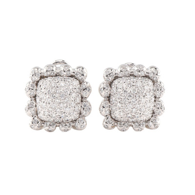 1.00ct Diamond Gold Earrings 21.2g