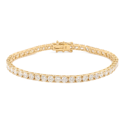 8.69ct Round Diamond Tennis Bracelet