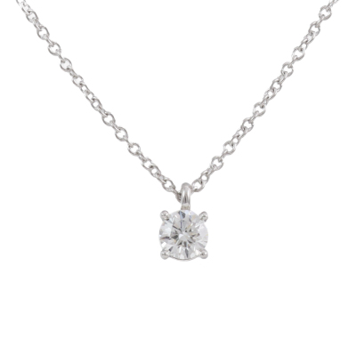 0.25ct Tiffany Solitaire Diamond Pendant