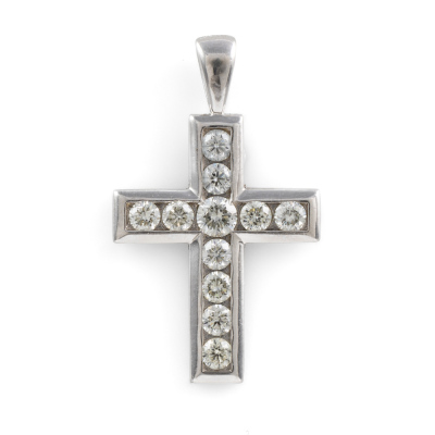 0.70ct Diamond Cross Pendant