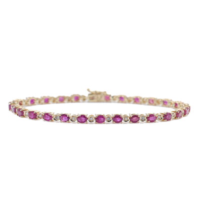5.60ct Ruby and Diamond Bracelet