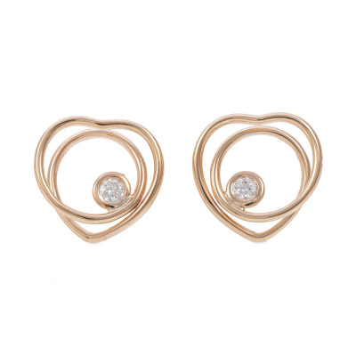 Hermes Vertige Coeur Earrings