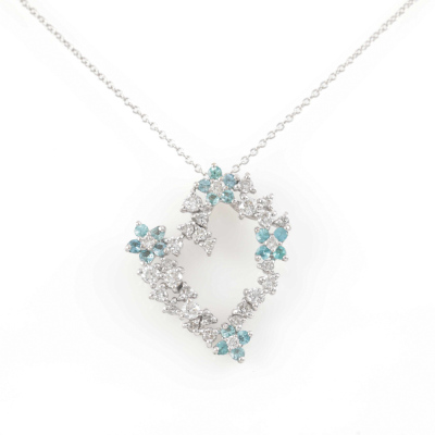 0.44ct Paraiba & Diamond Pendant