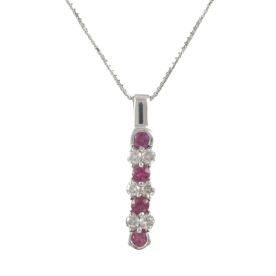 0.35ct Ruby and Diamond Pendant