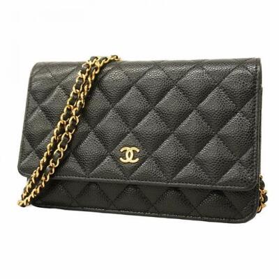 Chanel Black Caviar Wallet on Chain