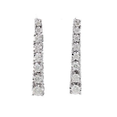 1.05ct Round Diamond Earrings