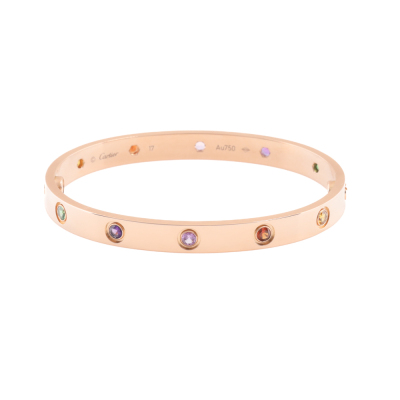 Cartier Love bracelet, Multi-Colour Gemstone