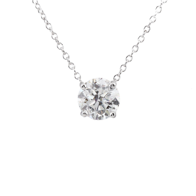 1.01ct Diamond Solitaire Pendant GIA D SI1