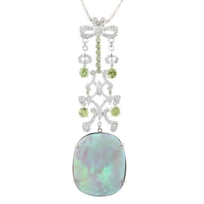 37.46ct Australian Opal Necklace GSL