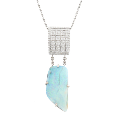 46.16ct Australian Opal Necklace GSL