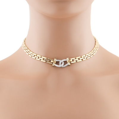 Diamond Necklace 18ct Gold 39.6g