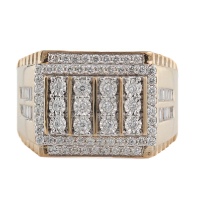 0.64ct Diamond Mens Ring