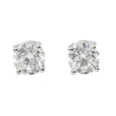 0.82ct Diamond Studs GIA D VS2
