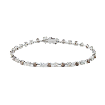 5.00ct Cognac & White Diamond Bracelet