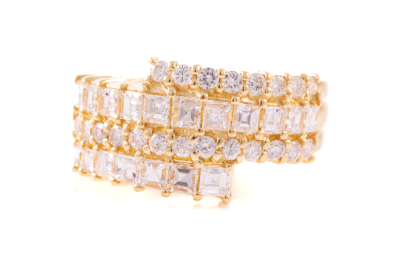 1.55ct Round & Carre Cut Diamond Dress Ring