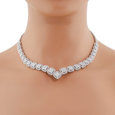 10.44ct Diamond Dress Necklace