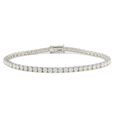 6.04ct Round Diamond Tennis Bracelet