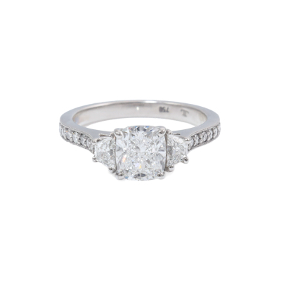 1.67ct Diamond Trilogy Ring GIA E VS2
