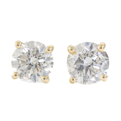 1.00ct Diamond Studs GIA G IF